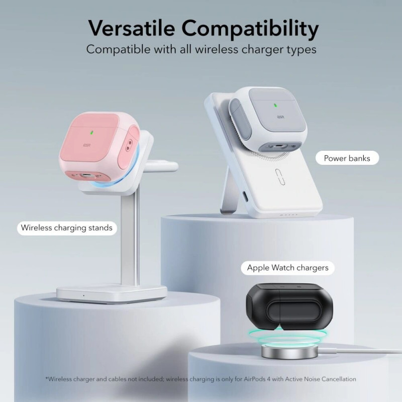 ESR Orbit HaloLock MagSafe Case for Apple AirPods 4, Pink