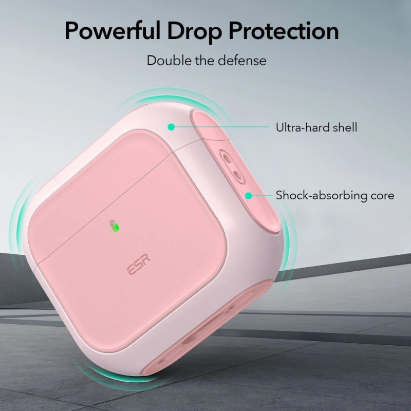 ESR Orbit HaloLock MagSafe Case for Apple AirPods 4, Pink