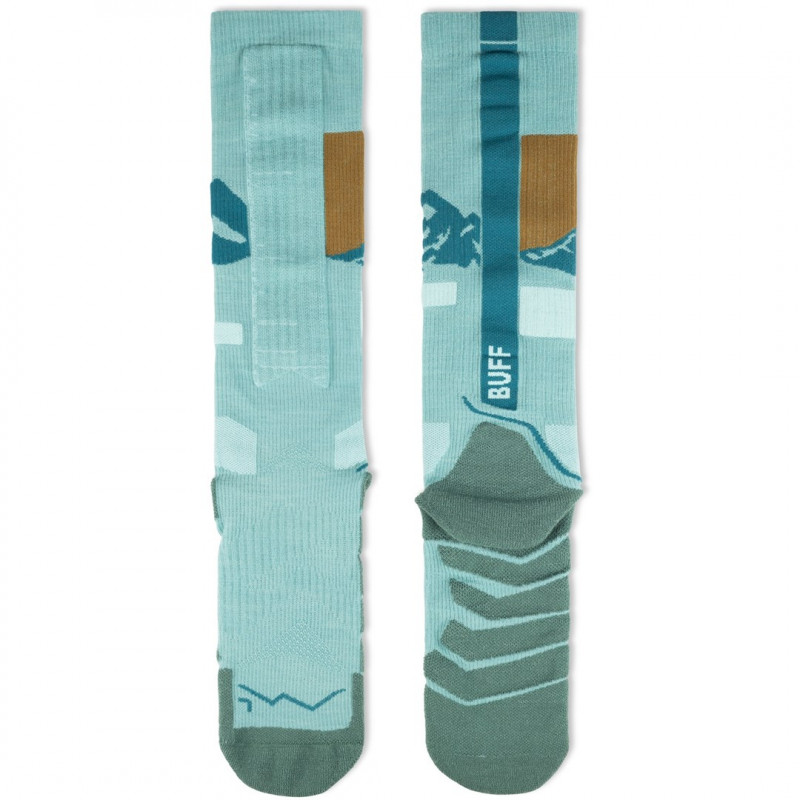 Buff Merino HW Over The Calf Socks HWO1 Sea Green L