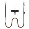 Tech-Protect C10S Rope Crossbody & Wrist Strap Set, Walnut Brown/Titanium