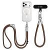 Tech-Protect C10S Rope Crossbody & Wrist Strap Set, Walnut Brown/Titanium