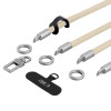 Tech-Protect C10S Rope Crossbody & Wrist Strap Set, Desert Beige/Titanium
