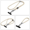 Tech-Protect C10S Rope Crossbody & Wrist Strap Set, Desert Beige/Titanium
