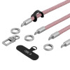 Tech-Protect C10S Rope Crossbody & Wrist Strap Set, Dusty Rose/Titanium