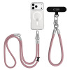 Tech-Protect C10S Rope Crossbody & Wrist Strap Set, Dusty Rose/Titanium