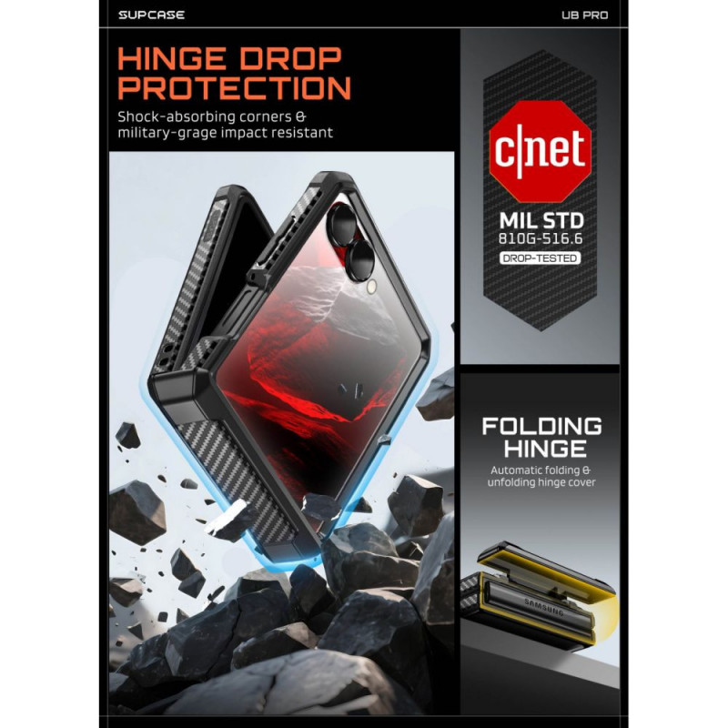 Supcase Unicorn Beetle Pro Case for Samsung Galaxy Z Flip 8, Black