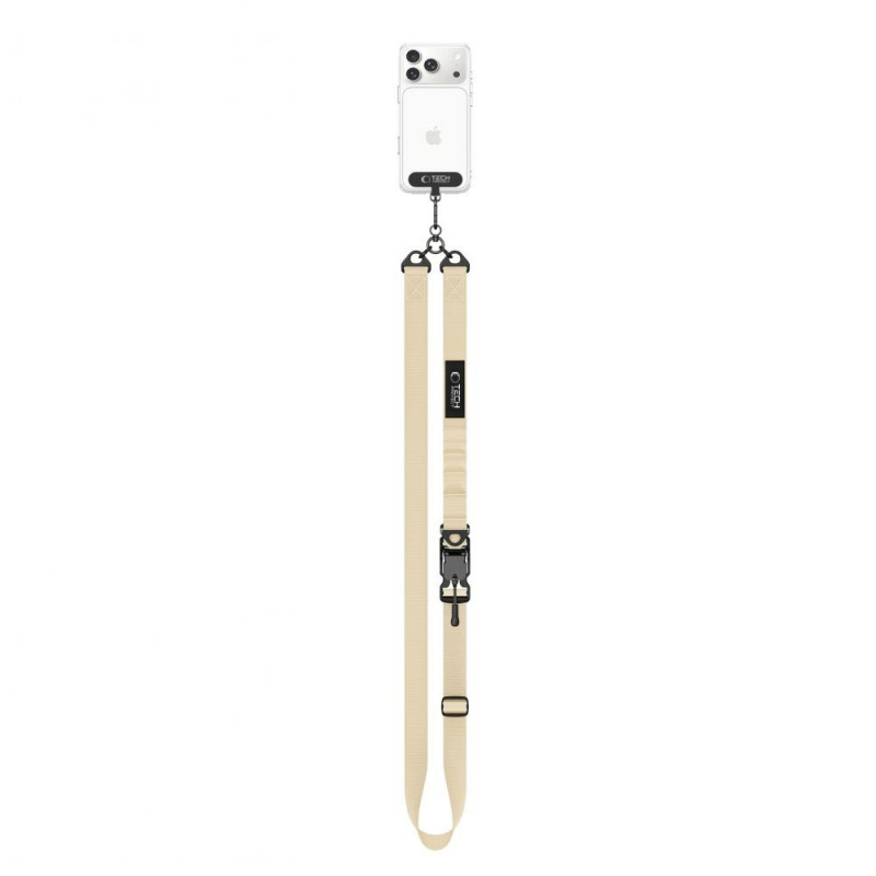 Tech-Protect C9S Rope Crossbody Phone Strap, Sienna Beige