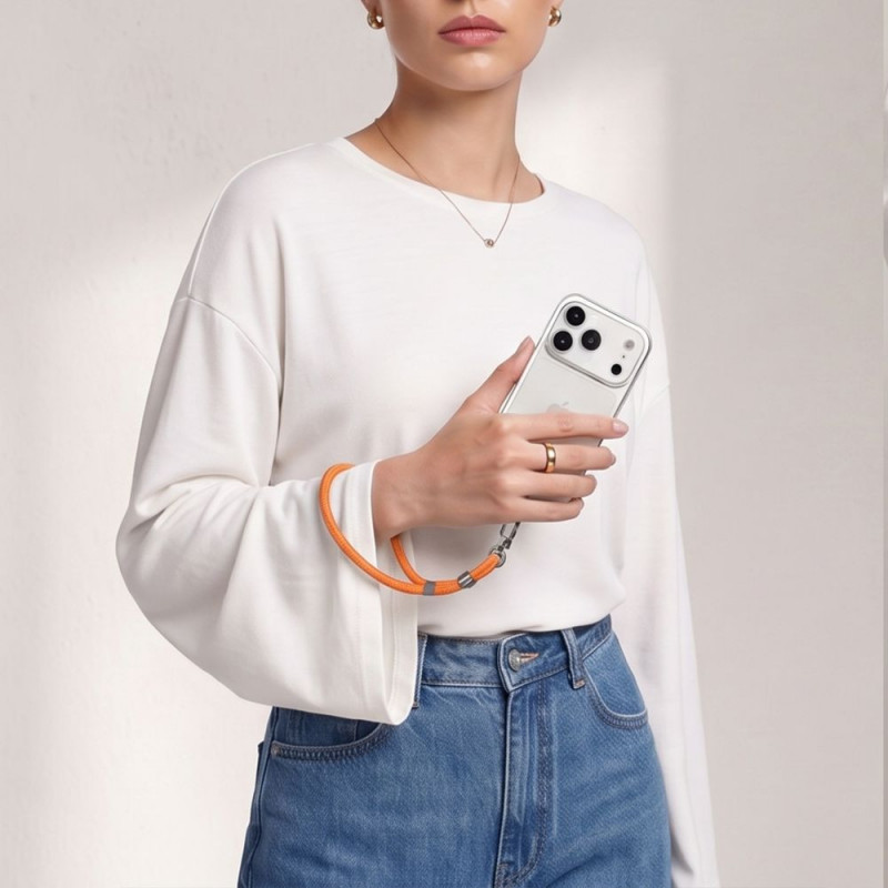 Tech-Protect C11S Rope Wrist Strap, Cosmic Orange