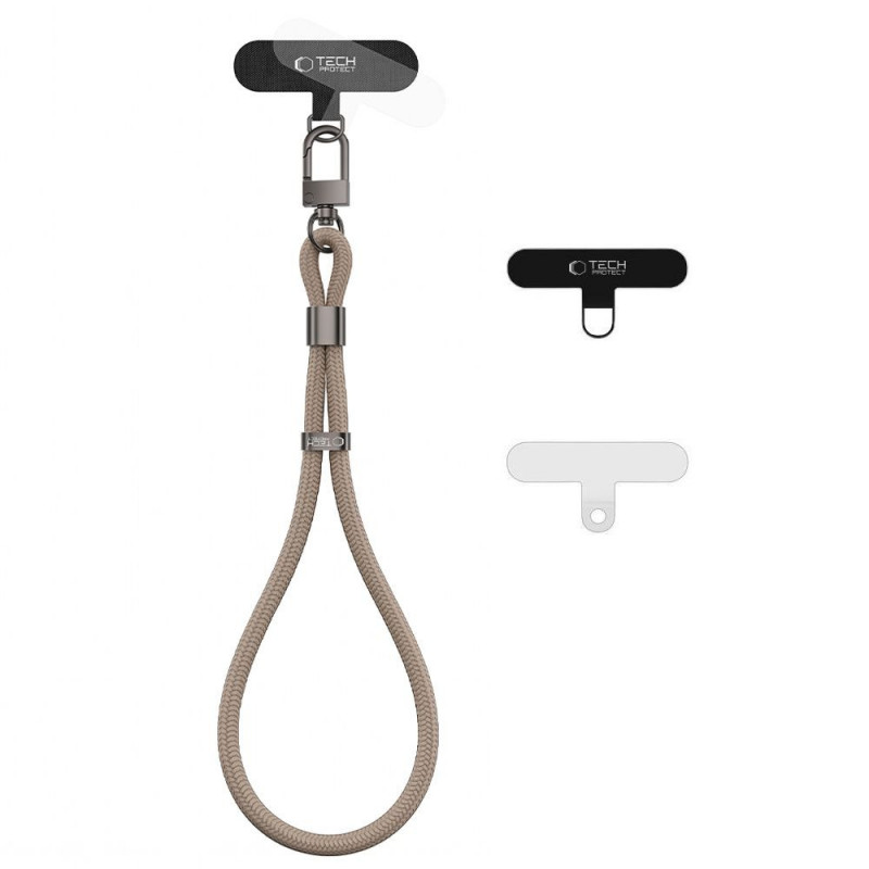 Tech-Protect C11S Rope Wrist Strap, Mocha Beige