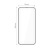 Tech-Protect Quick Set+ Tempered Glass Screen Protector for Apple iPhone 17 Pro Max, Black (2 pcs)