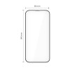 Tech-Protect Quick Set+ THP4500 Tempered Glass Screen Protector for Apple iPhone 17 Pro, Black (2 pcs)