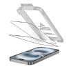 Tech-Protect Quick Set+ THP4498 Tempered Glass Screen Protector for Apple iPhone 17, Black (2 pcs)