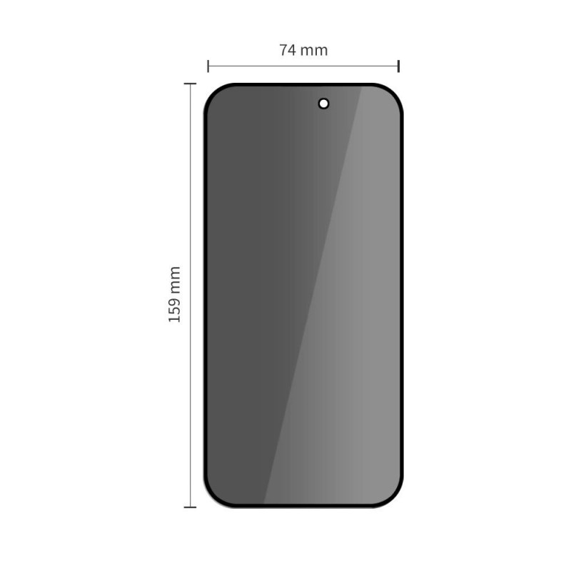 Tech-Protect Glass Spy+ THP4511 Privacy Tempered Glass for Apple iPhone 16 Pro Max / 17 Pro Max (2 pcs)