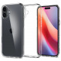 Spigen Ultra Hybrid Case for Apple iPhone 16, Crystal Clear