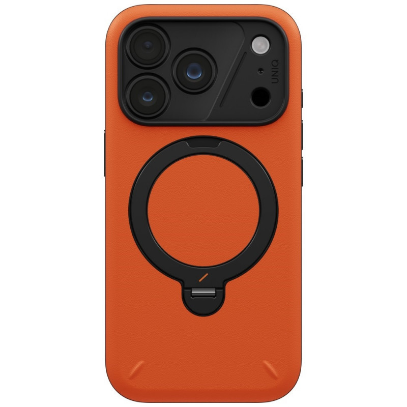 UNIQ Elix Case for Apple iPhone 18 Pro / 17 Pro, 360 Rotating Kickstand, orange