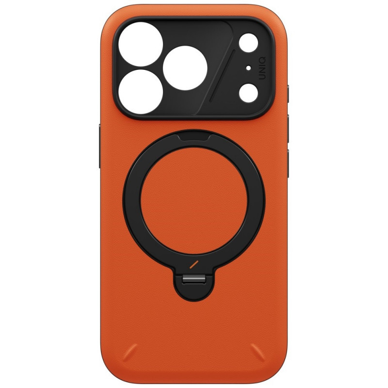 UNIQ Elix Case for Apple iPhone 18 Pro / 17 Pro, 360 Rotating Kickstand, orange