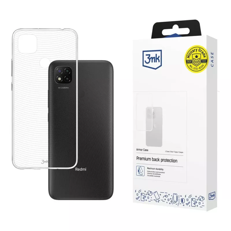 3mk Armor Case Xiaomi Redmi 9C phone case, transparent