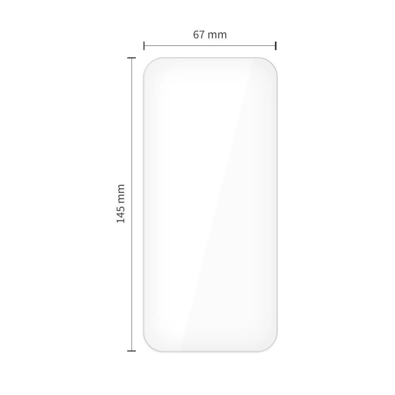 Tech-Protect Easy Set+ THP4497 Tempered Glass Screen Protector Set for Apple iPhone 16 Pro / 17 Pro, Clear (2+1 pcs)