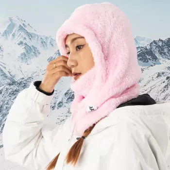 Qunature Arctic Velvet ski balaclava, size M, pink