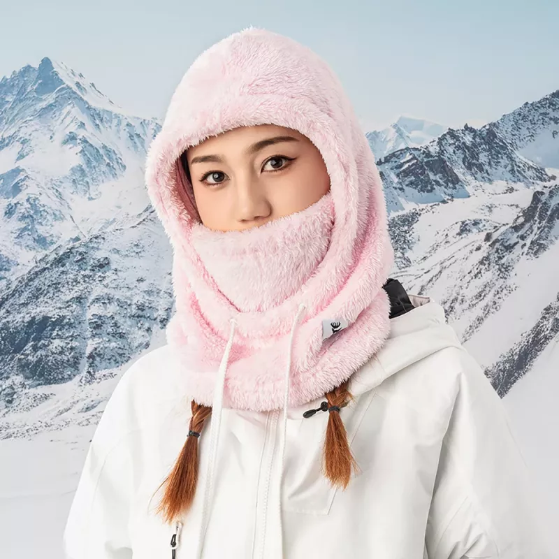 Qunature Arctic Velvet ski balaclava, size M, pink