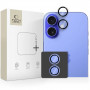 Tech-Protect Camring Fit+ Camera Lens Cover for Apple iPhone 16 / 16 Plus / 17, Clear