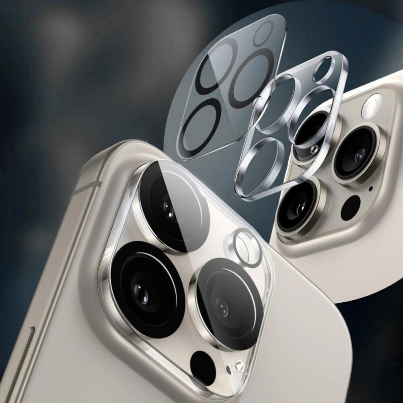 Tech-Protect Cam Fit+ Camera Lens Tempered Glass for Apple iPhone 17 Pro Max, Clear