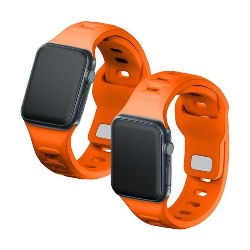 3mk Silicone Watch Strap for Apple Watch 38/40/41 mm, orange