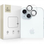 Tech-Protect Cam Fit+ Camera Lens Tempered Glass for Apple iPhone 14 / 14 Plus / 15 / 15 Plus, Clear