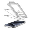 Tech-Protect Quick Set+ Tempered Glass for Apple iPhone 15 Pro (2 pcs), Black