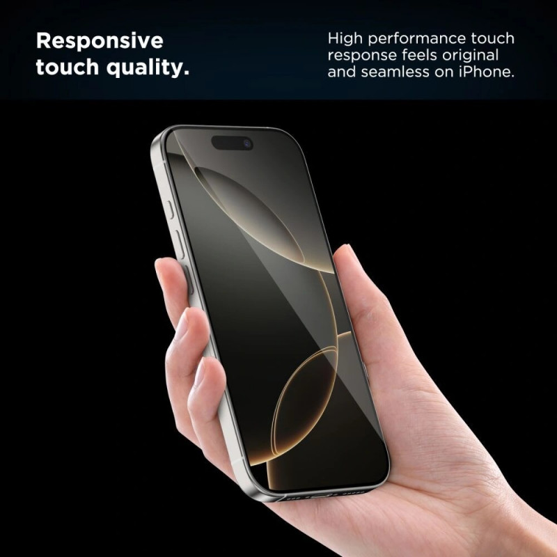 Tech-Protect Quick Set+ Tempered Glass for Apple iPhone 15 Pro (2 pcs), Black