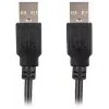Lanberg USB-A M/M 2.0 Cable 0.5 m, Black