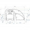 CDVI P300EVO Electromagnetic Door Profile Lock 400 mm, 300 kg, monitored (52870)