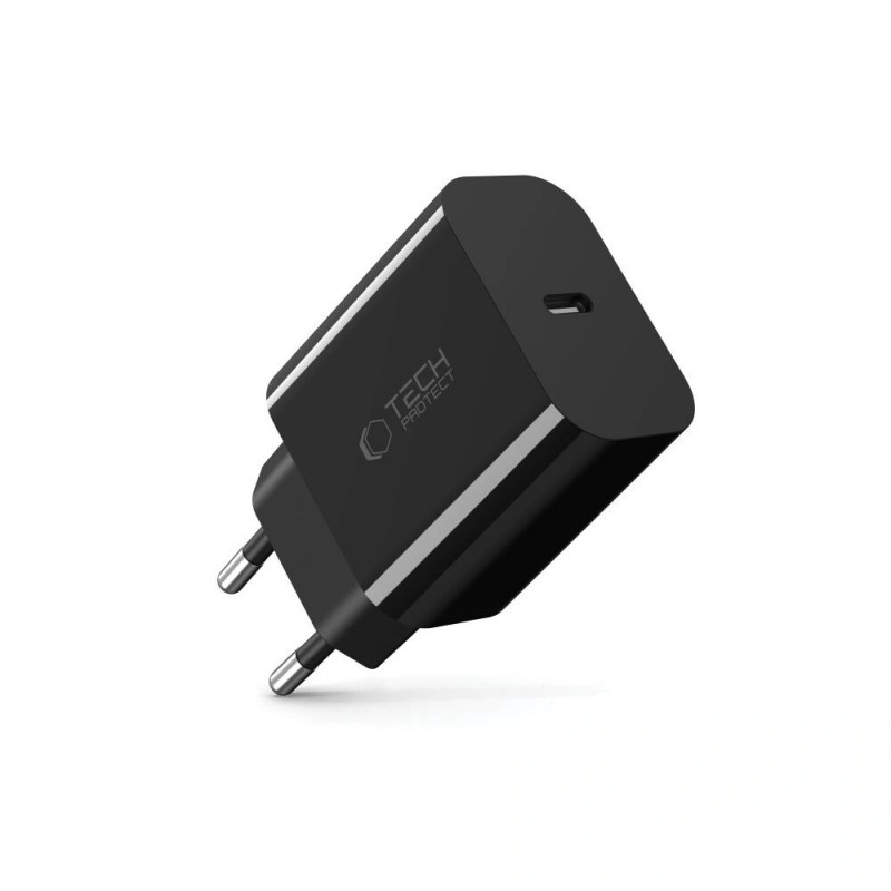 Tech-Protect NC20W USB-C Wall Charger PD 20W, Black