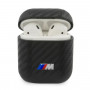 BMW BMA2WMPUCA PU Carbon M Collection Cover for Apple AirPods 1/2, black
