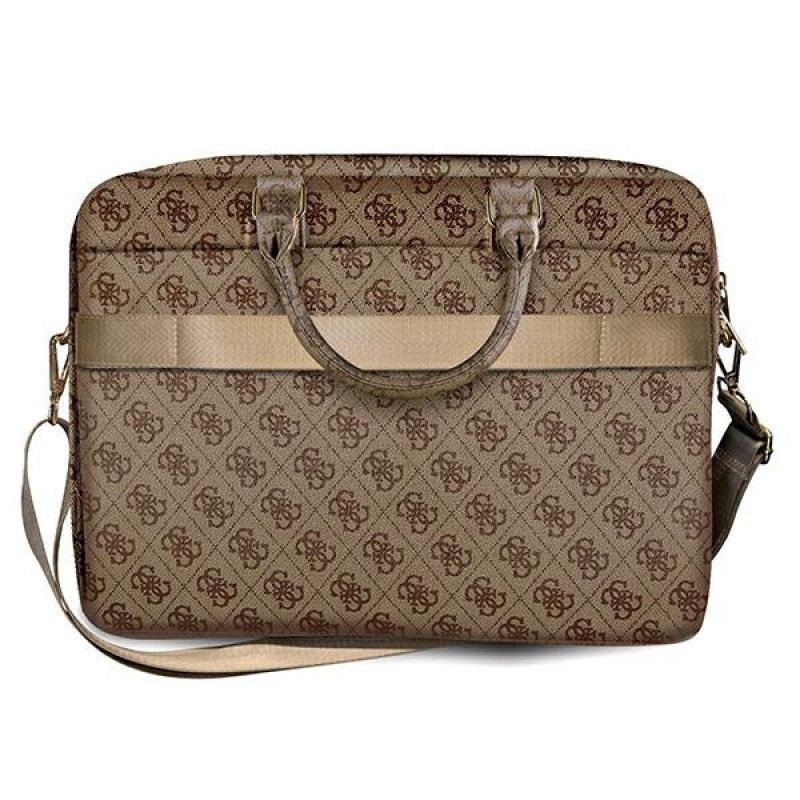 Guess GUCB15G4GFBR 4G Uptown Laptop Bag, 15 inch, brown