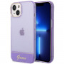 Guess GUHCP14SHGCOU Translucent Hardcase for Apple iPhone 14 / 15 / 13 6.1 inch, purple