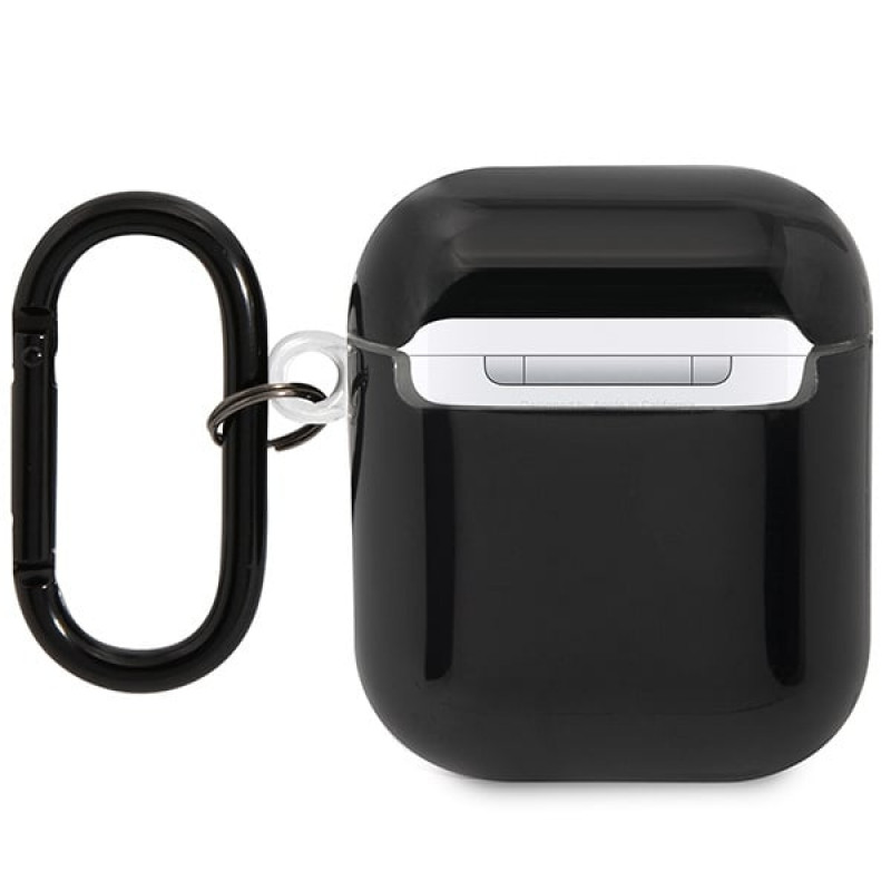 BMW BMA222SWTK Multiple Colored Lines Cover for Apple AirPods 1/2, black