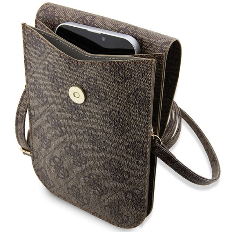 Guess GUWBP4RPSW 4G Stripes Handbag, brown