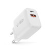Tech-Protect NCA30 USB-A, USB-C Wall Charger PD 30W / QC3.0, White