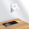 Tech-Protect NCA30 USB-A, USB-C Wall Charger PD 30W / QC3.0, White