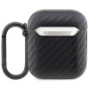 BMW BMA2WMPUCA2 Carbon Double Metal Logo Cover for Apple AirPods 1/2, black
