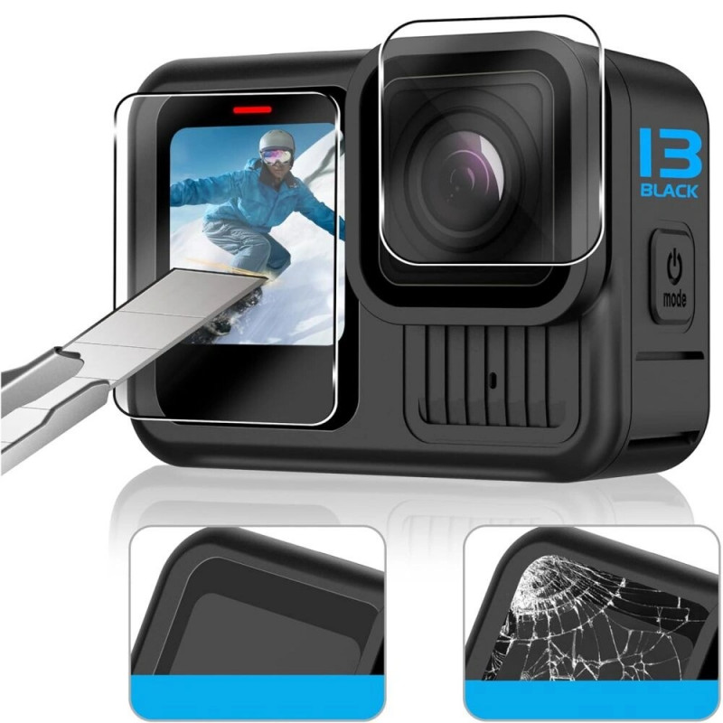 Tech-Protect Glass Fit+ Tempered Glass for GoPro Hero 13 (2 pcs), Clear