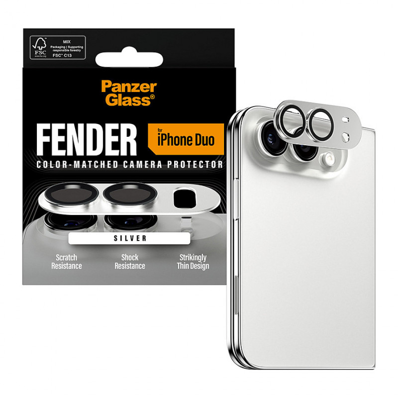 PanzerGlass Fender Camera Protector for iPhone Duo, White