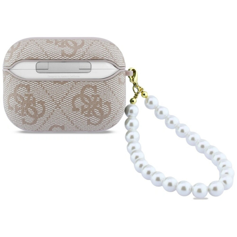 Guess 4G Pearl Strap Case for Apple AirPods Pro 3, pink
