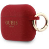 Guess Silicone Glitter Ring Case for Apple AirPods Pro 3, fuchsia