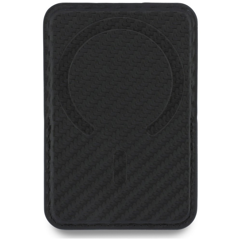 BMW M Carbon Metal Logos MagSafe Wallet, black