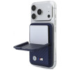 BMW M Carbon Metal Logos MagSafe Wallet, navy blue