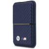 BMW M Carbon Metal Logos MagSafe Wallet, navy blue