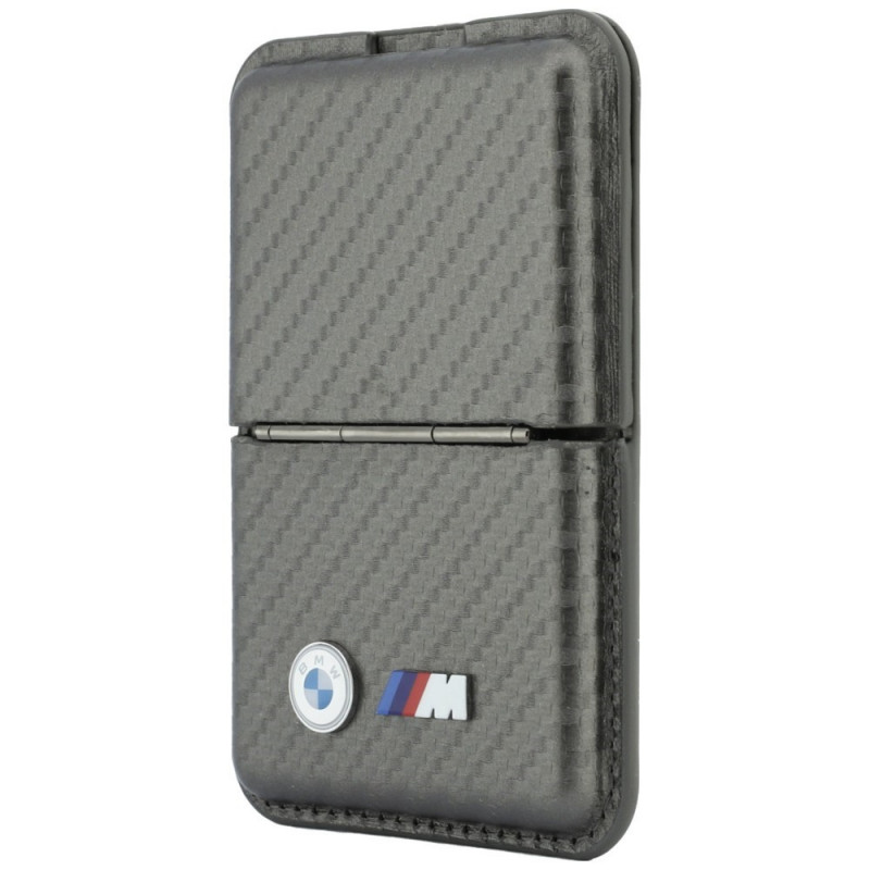 BMW M Carbon Metal Logos MagSafe Wallet, anthracite