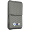 BMW M Carbon Metal Logos MagSafe Wallet, anthracite